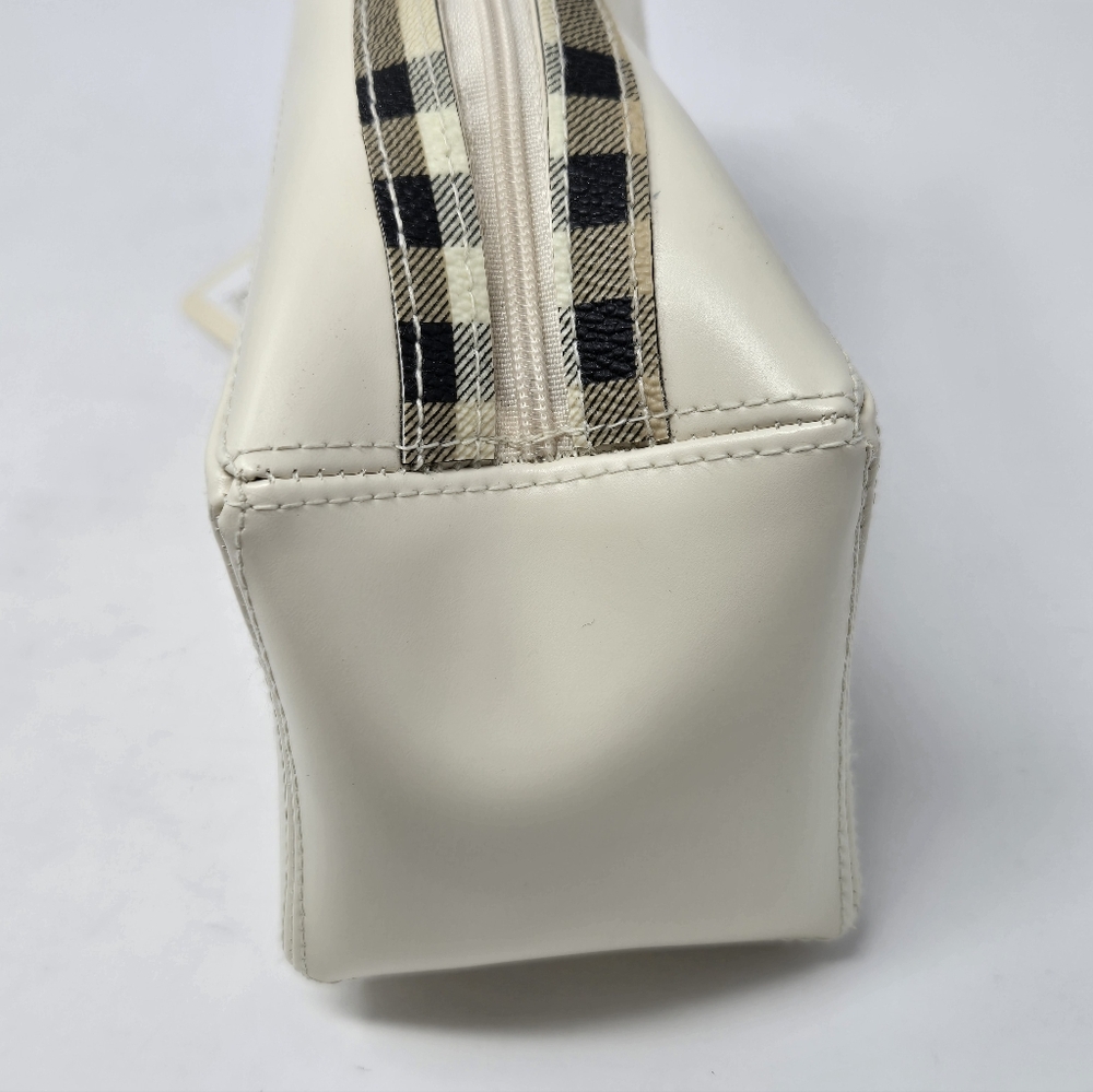 NWT BURBERRY FRAGRANCE TRAVEL POUCH CREAM NOVA CHECK PLAID COSMETIC MAKEUP CASE - Picture 5 of 14